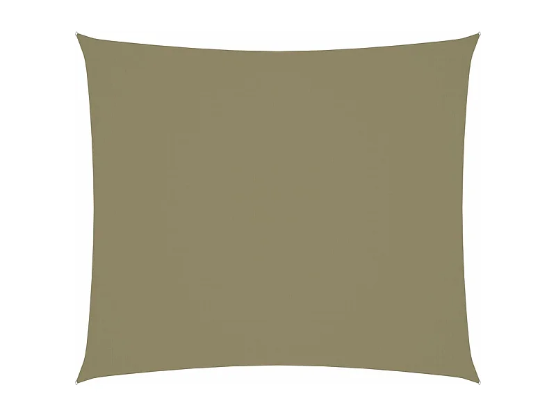 Vela parasole rettangolare in tessuto oxford 2x2,5 mt beige