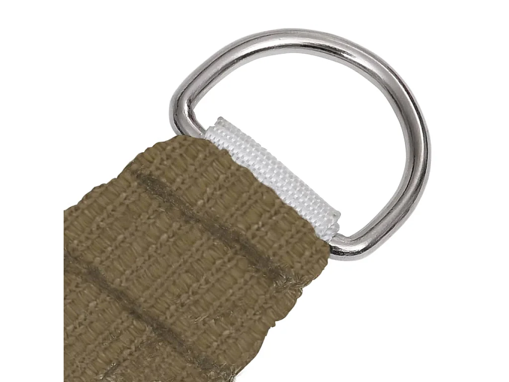 Voile d'ombrage 160 g/m² Taupe 3,6x3,6x3,6 m PEHD