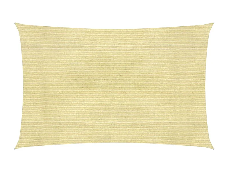 Voile d'ombrage 160 g/m² Beige 2,5x4 m PEHD