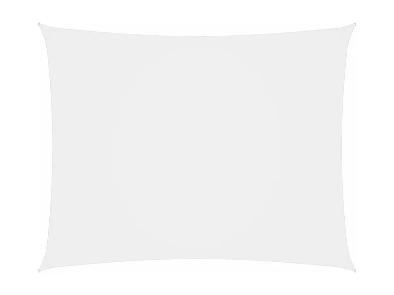 Voile de parasol tissu oxford rectangulaire 2,5x4,5 m blanc