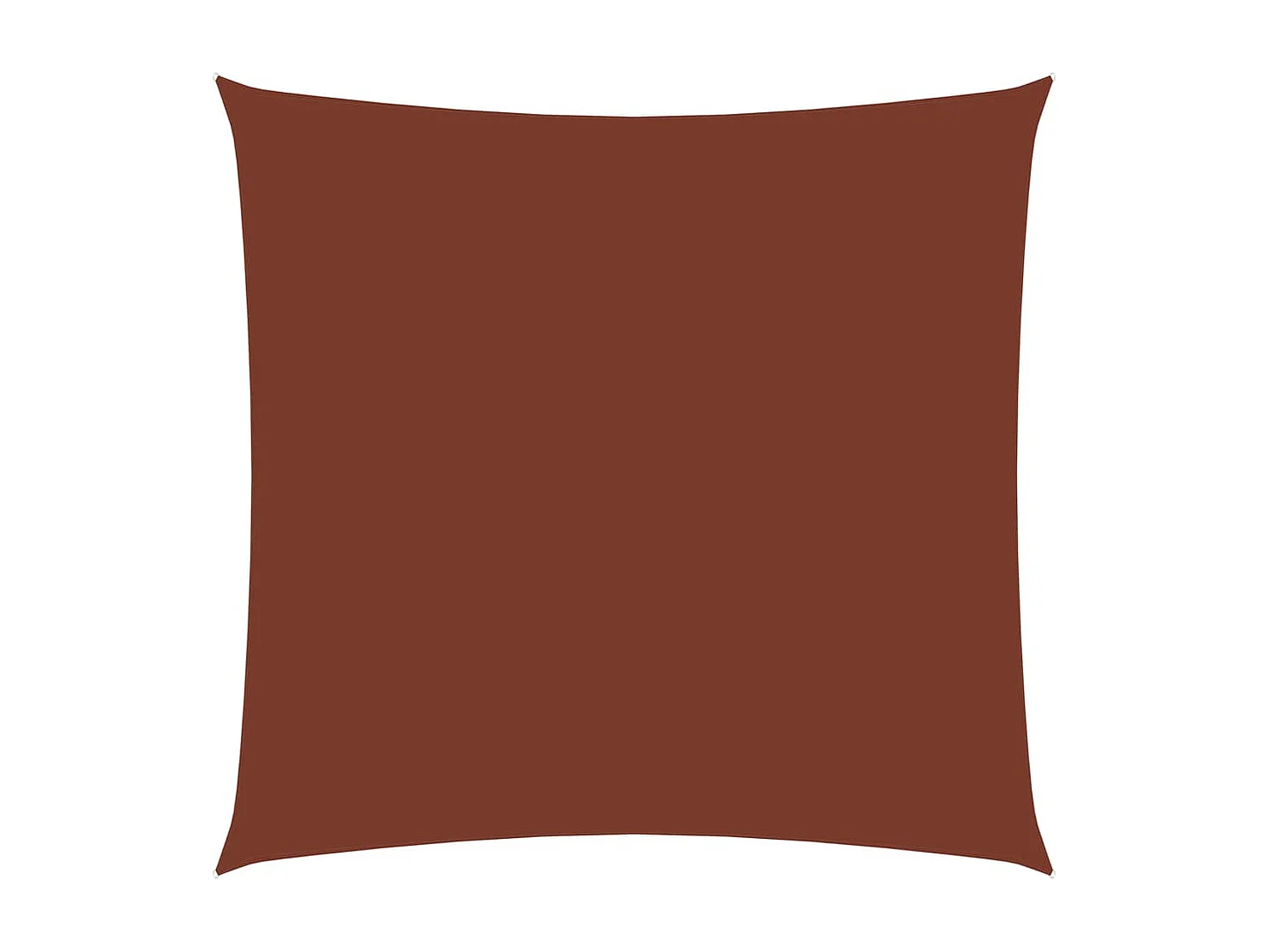 Voile de parasol tissu oxford carré 3x3 m terre cuite