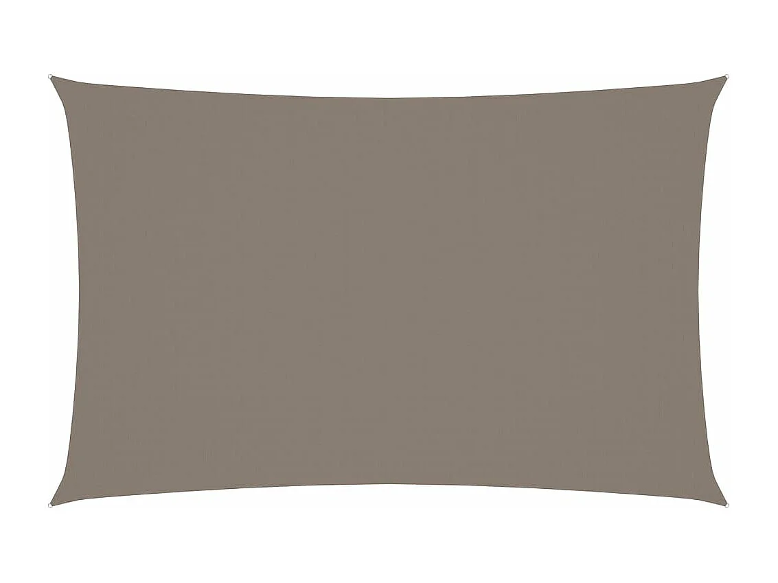 Parasolzeil rechthoekig oxfordstof 3x6m taupe