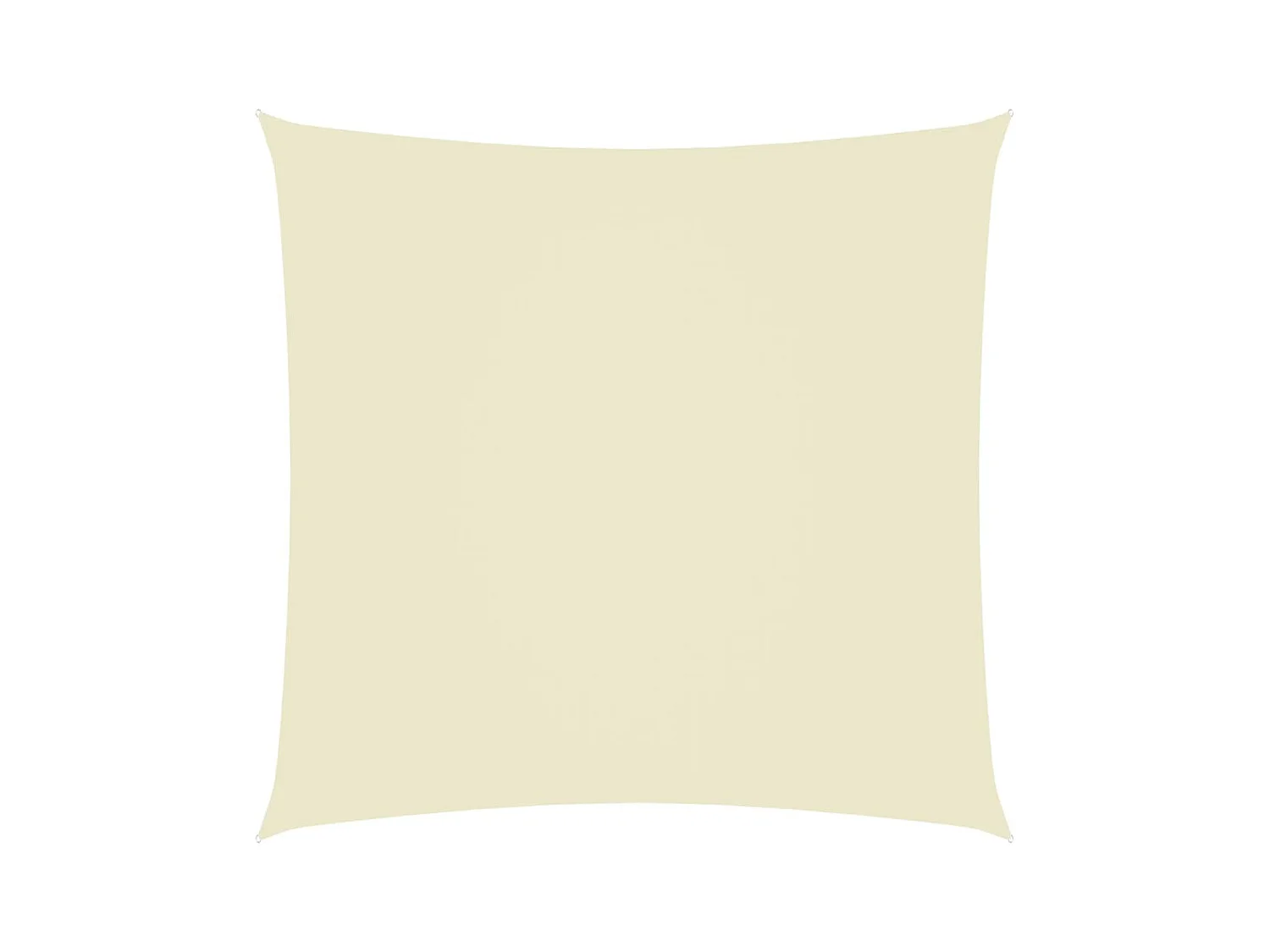 Voile de parasol tissu oxford carré 7x7 m crème