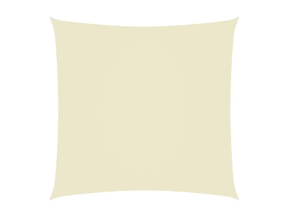 Sonnenschirmsegel, quadratisch, Oxford-Stoff, 7 x 7 m, cremefarben
