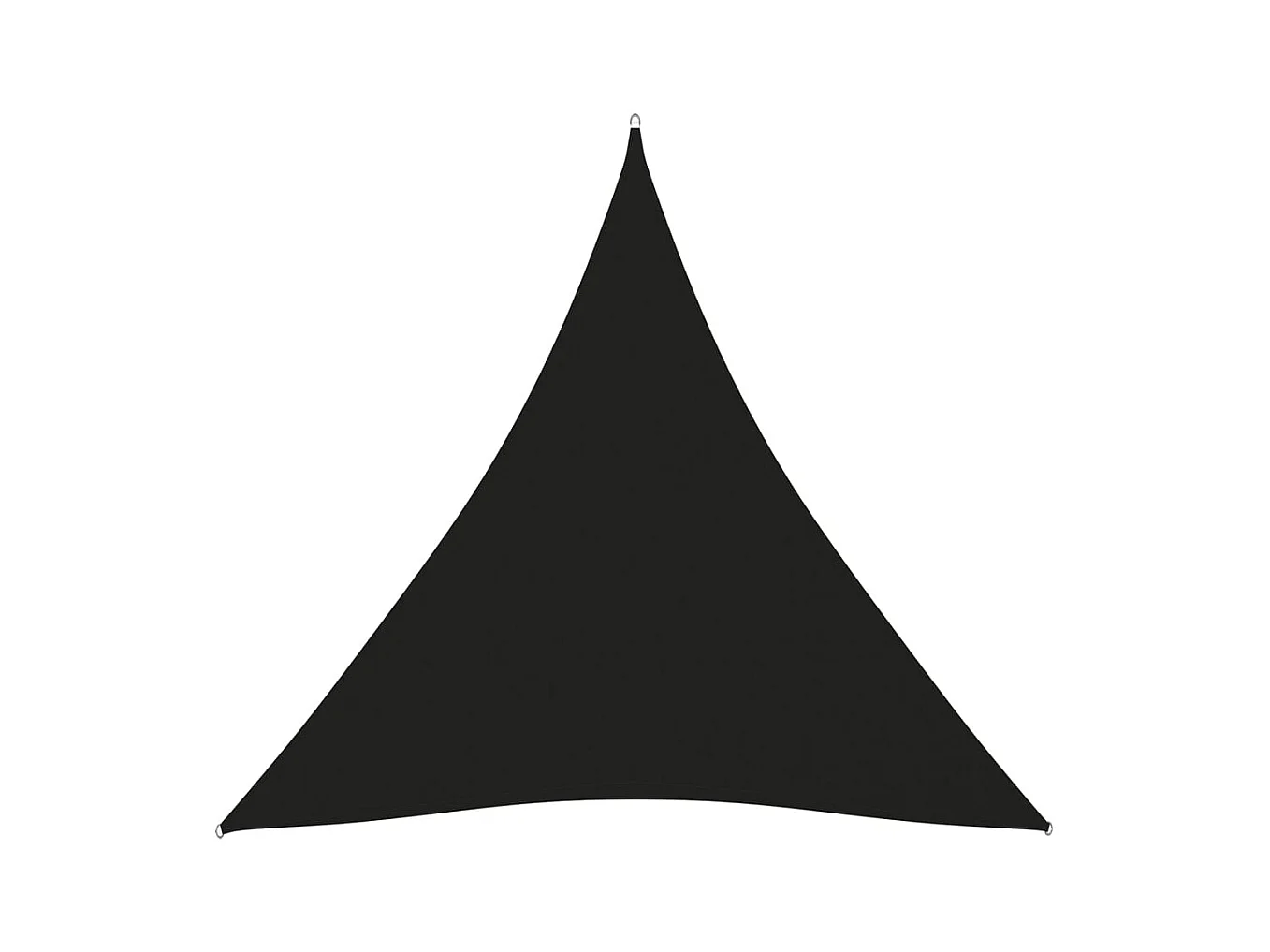 Sonnenschirmsegel dreieckiges Oxford-Gewebe 3,6x3,6x3,6 m schwarz
