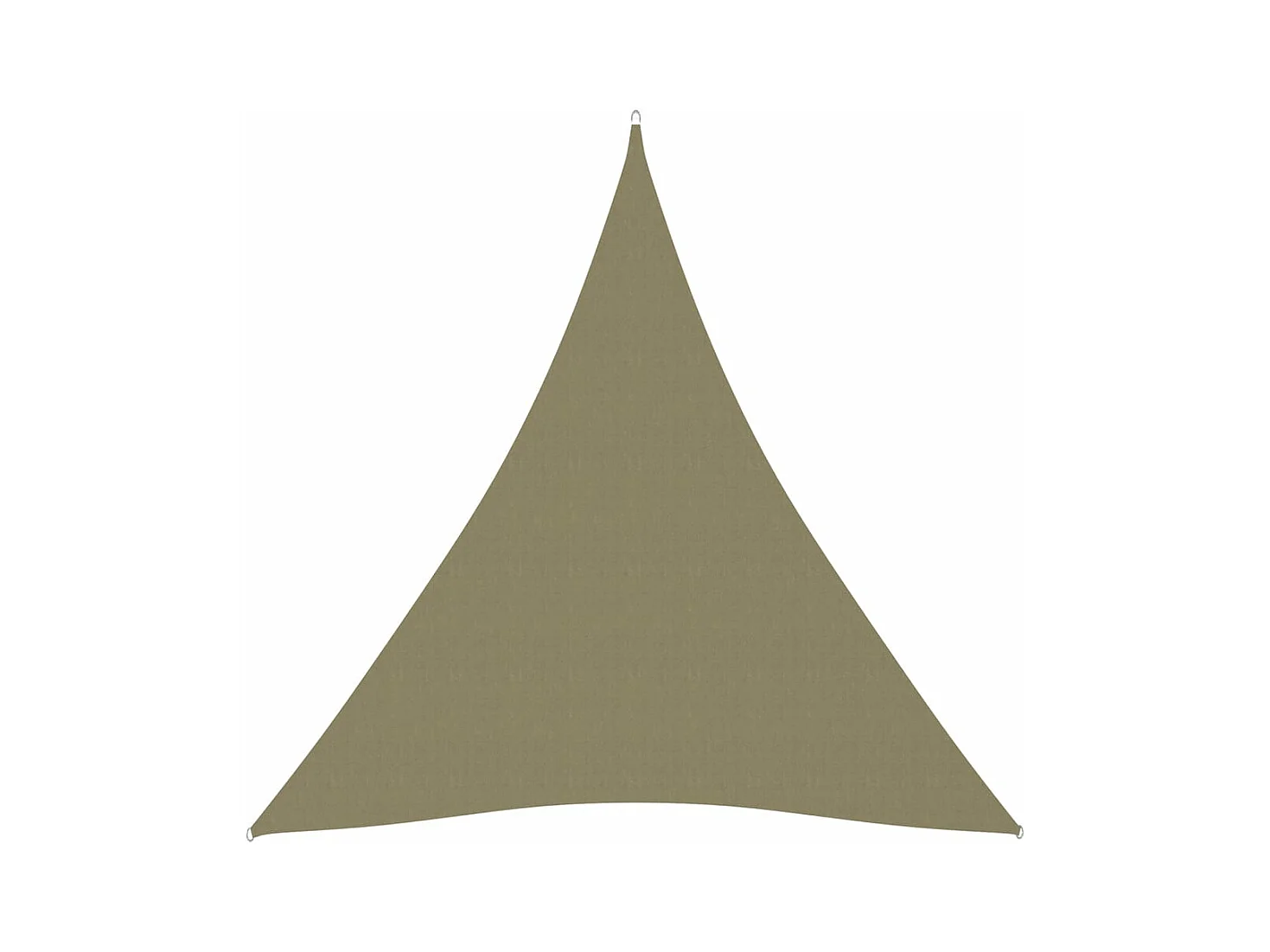 Voile de parasol tissu oxford triangulaire 3x4x4 m beige