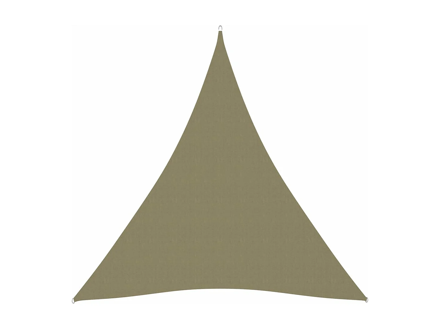 Voile de parasol tissu oxford triangulaire 3x4x4 m beige