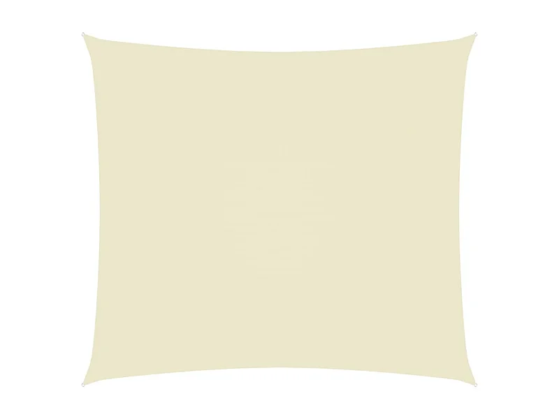 Voile de parasol tissu oxford rectangulaire 3x4 m crème