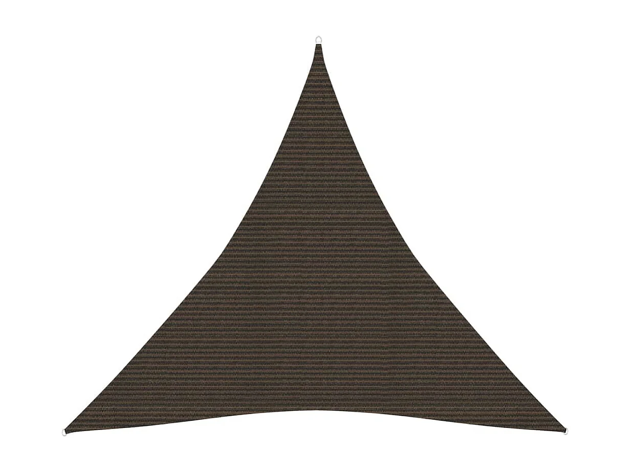 Vela de sombra 160 g/m² Marrón 4x4x4 m HDPE