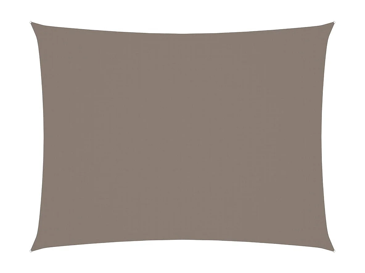 Voile de parasol tissu oxford rectangulaire 3x4,5 m taupe