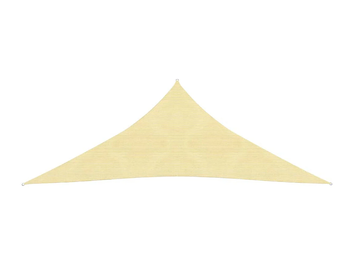 Vela ombreggiante 160 g/m² Beige 3x4x4 m HDPE