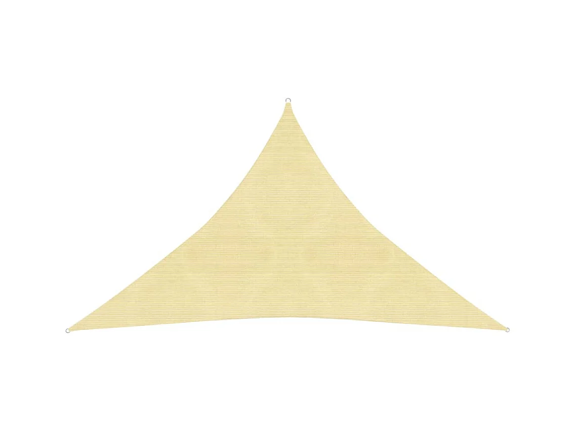 Voile d'ombrage 160 g/m² Beige 3x3x4,2 m PEHD