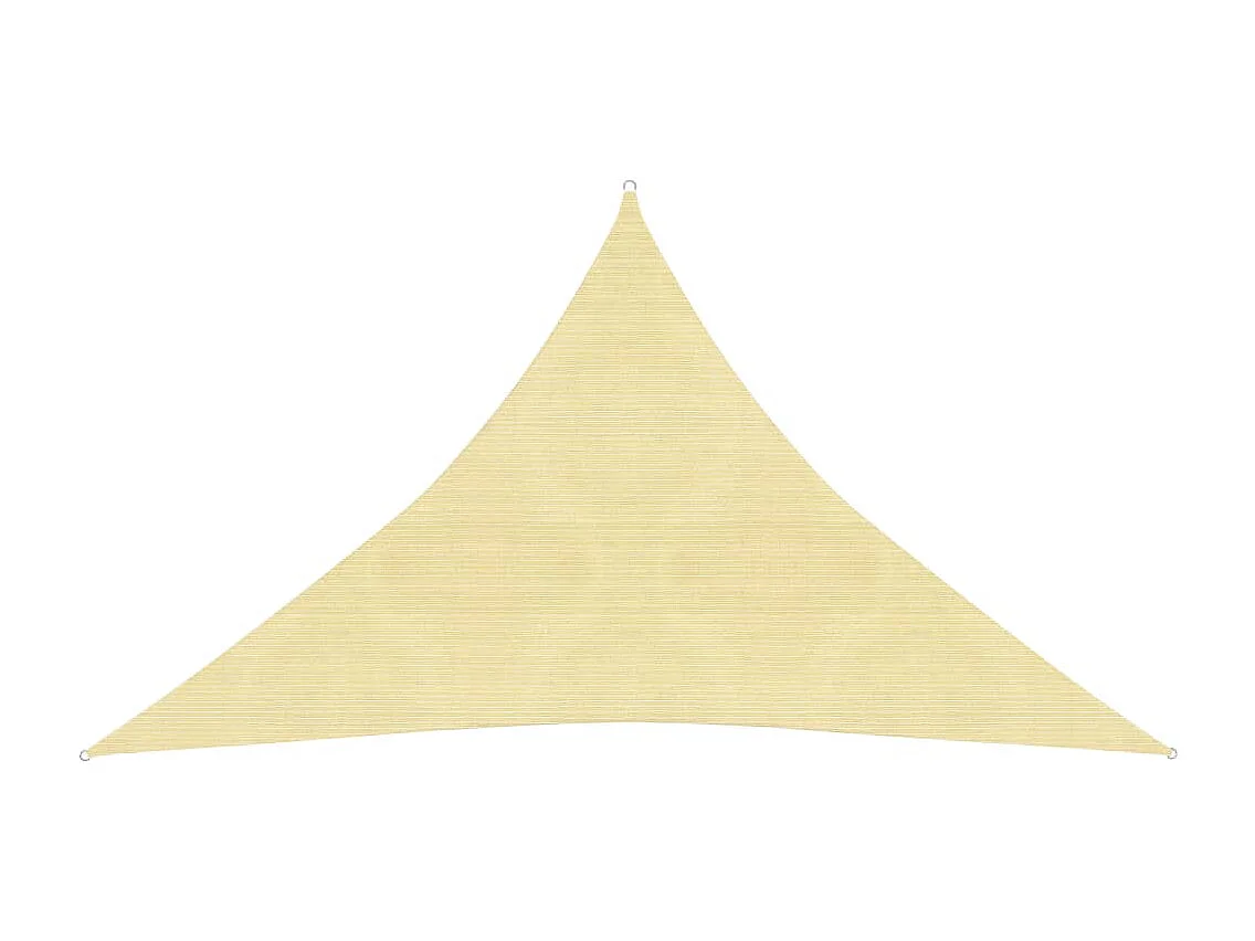 Voile d'ombrage 160 g/m² Beige 3x3x4,2 m PEHD