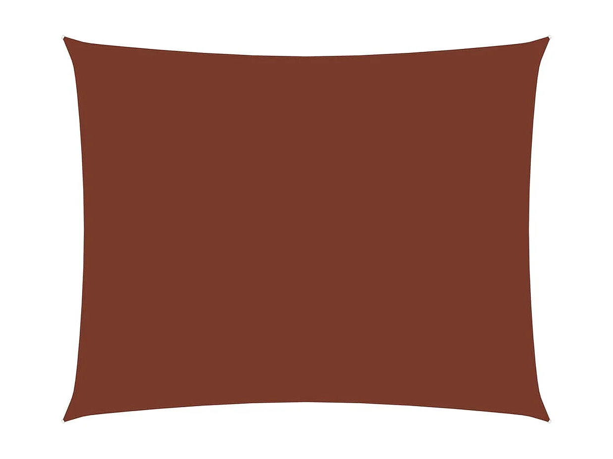 Vela parasol rectangular tela oxford 2x3,5 m terracota