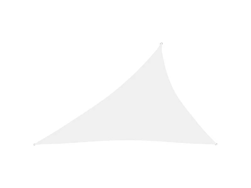 Voile de parasol tissu oxford triangulaire 3x4x5 m blanc