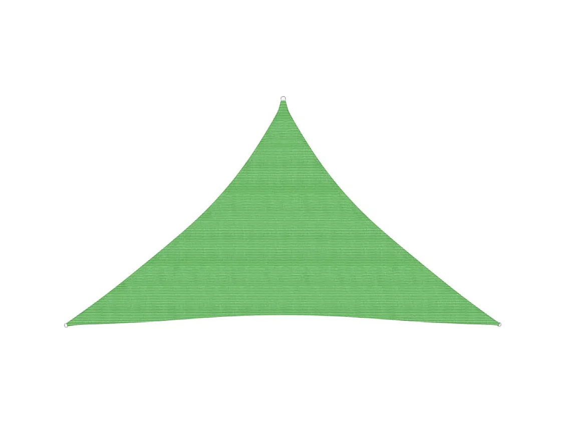 Voile d'ombrage 160 g/m² Vert clair 5x5x6 m PEHD