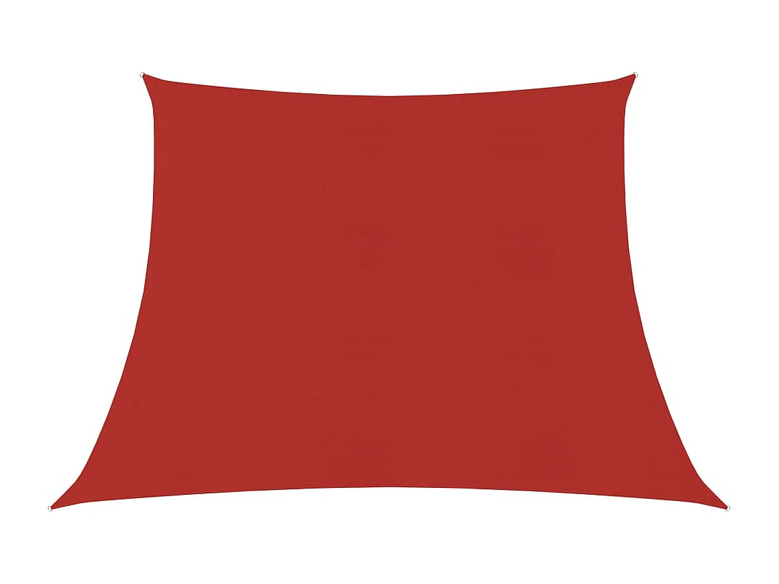 Sonnensegel 160 g/m² Rot 3/4x3 m HDPE