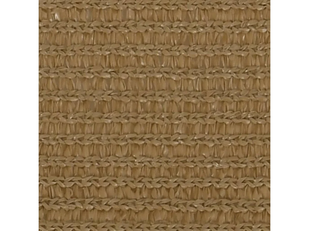Voile d'ombrage 160 g/m² Taupe 5x6x6 m PEHD