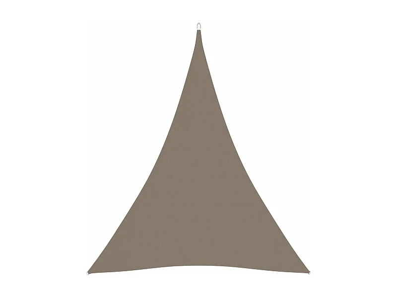 Vela parasol triangular tela oxford 5x7x7 m topo