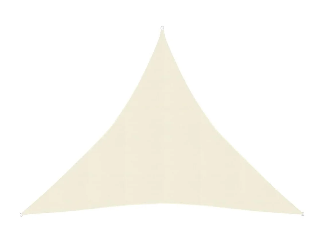 Voile d'ombrage 160 g/m² Crème 6x6x6 m PEHD