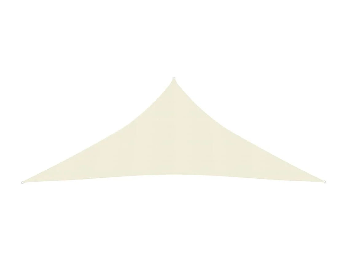 Voile d'ombrage 160 g/m² Crème 6x6x6 m PEHD