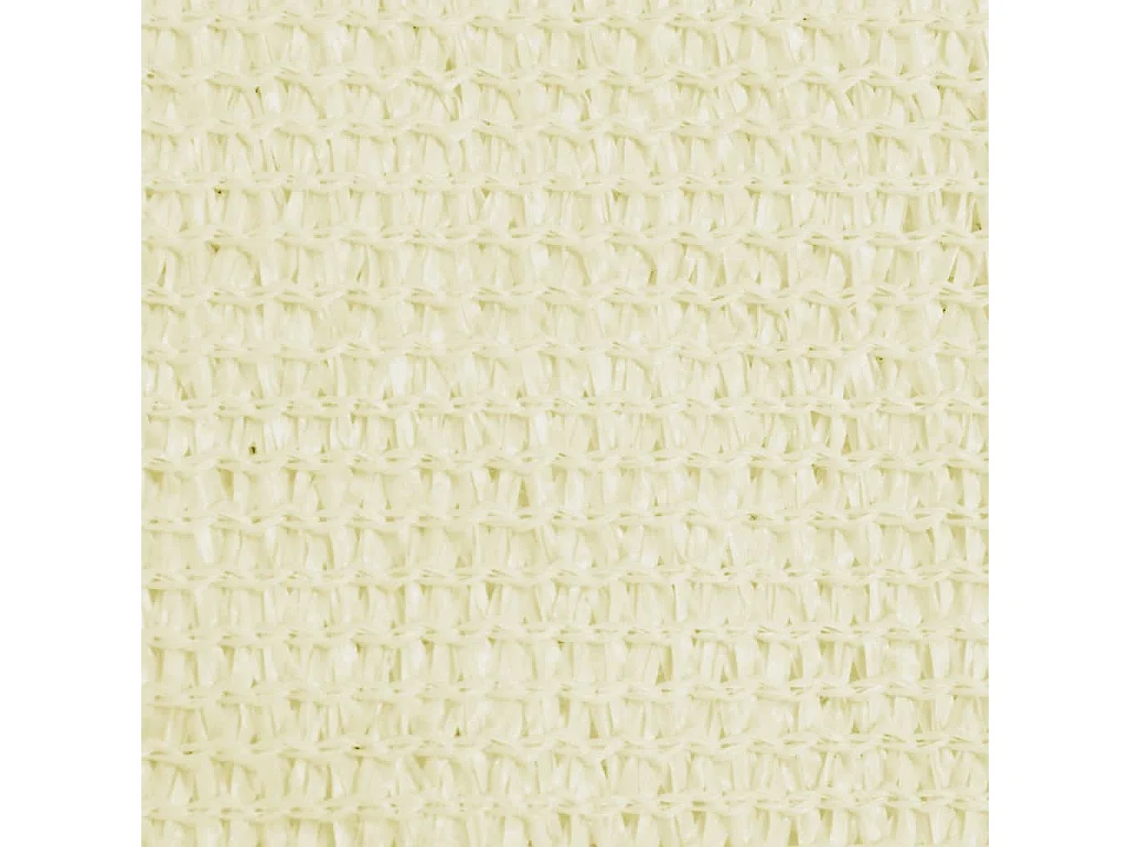 Voile d'ombrage 160 g/m² Crème 6x6x6 m PEHD