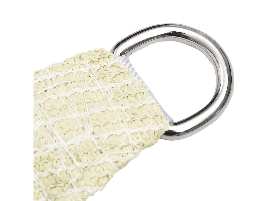 Voile d'ombrage 160 g/m² Crème 6x6x6 m PEHD