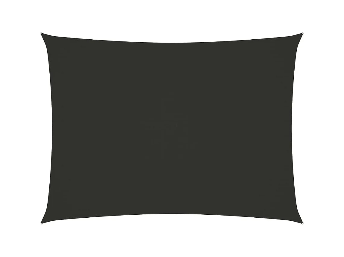 Sonnenschirmsegel rechteckiger Oxfordstoff 2,5x4 m anthrazit