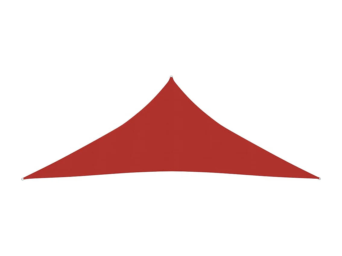 Voile d'ombrage 160 g/m² Rouge 4x4x4 m PEHD
