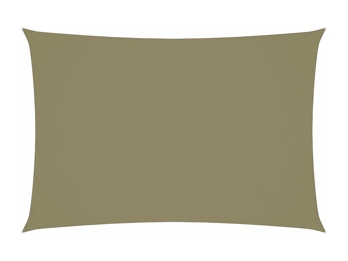 Parasolzeil Rechthoekig Oxfordstof 3x5m Beige