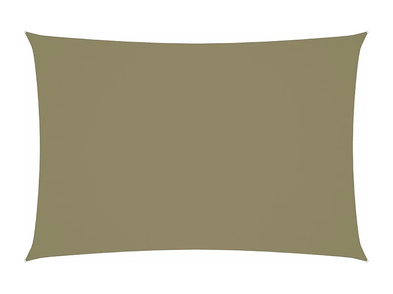 Parasolzeil Rechthoekig Oxfordstof 3x5m Beige