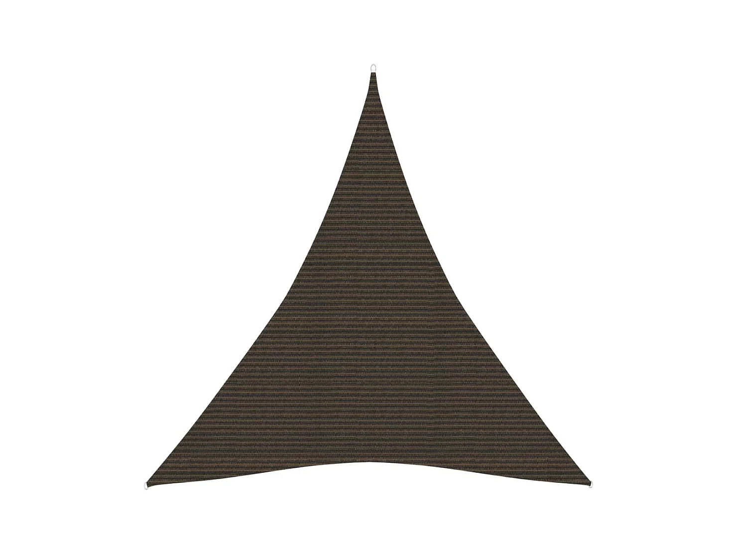 Voile d'ombrage 160 g/m² Marron 4x5x5 m PEHD