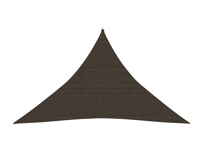 Voile d'ombrage 160 g/m² Marron 5x5x6 m PEHD