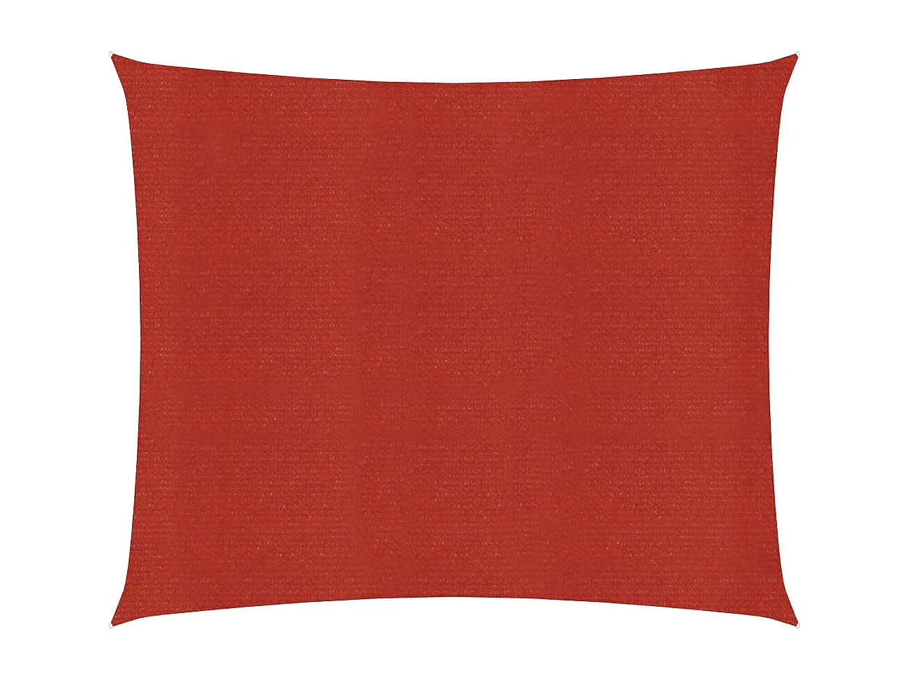 Voile d'ombrage 160 g/m² Rouge 3,6x3,6 m PEHD
