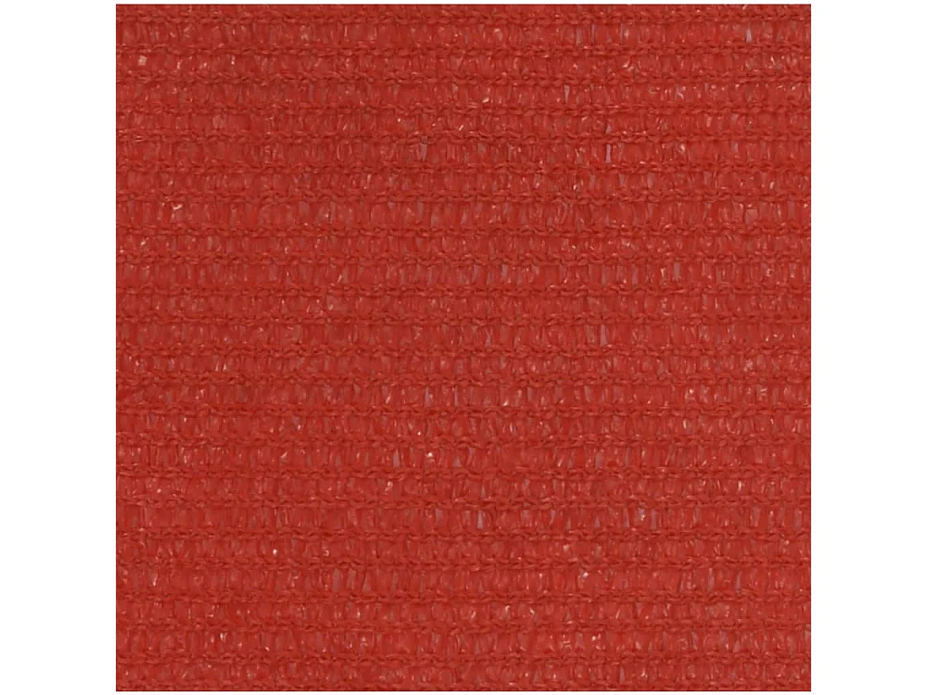 Voile d'ombrage 160 g/m² Rouge 3,6x3,6 m PEHD