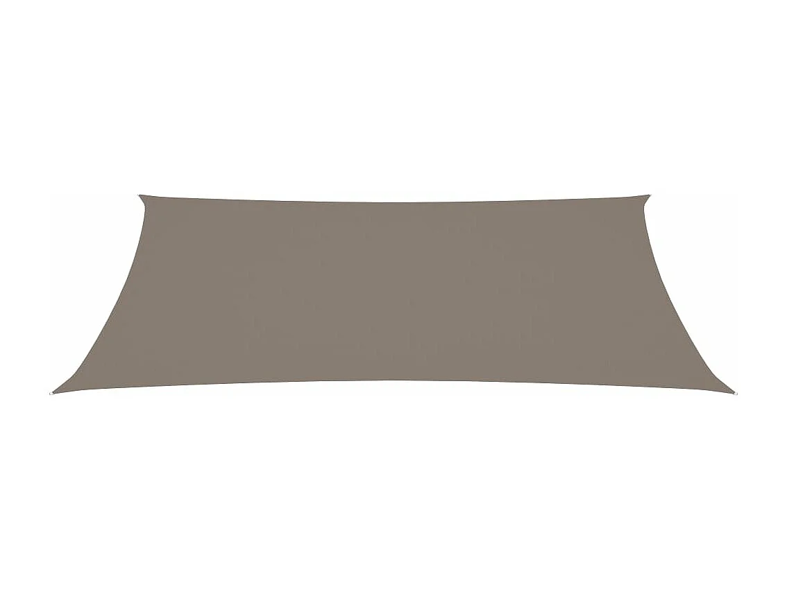 Voile de parasol tissu oxford rectangulaire 2,5x5 m taupe