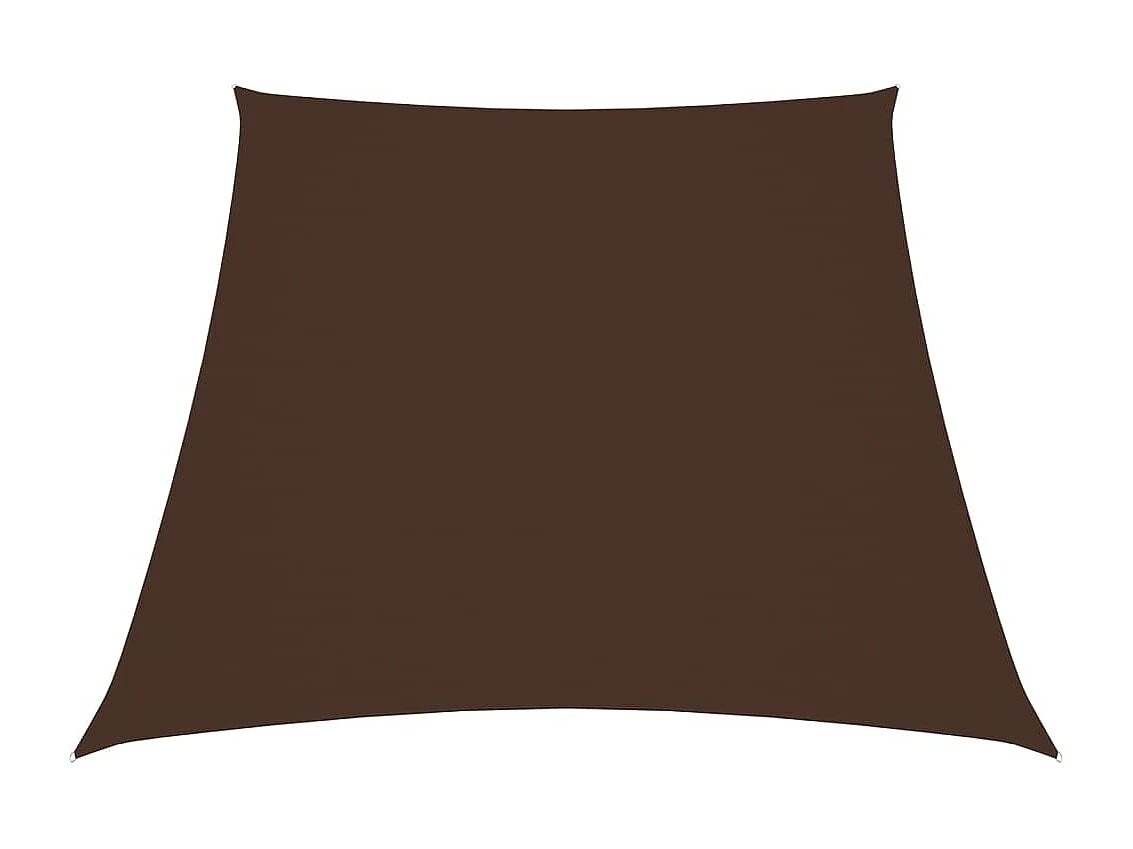 Voile de parasol Tissu Oxford trapèze 3/4x3 m Marron