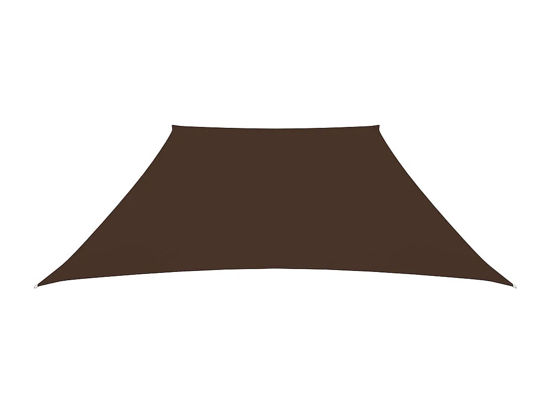 Voile de parasol Tissu Oxford trapèze 3/4x3 m Marron