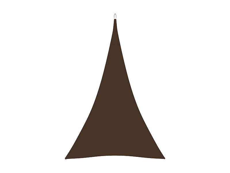 Voile de parasol Tissu Oxford triangulaire 5x6x6 m marron