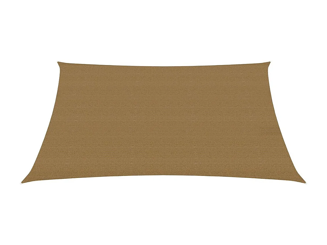 Sonnensegel 160 g/m² Taupe 3,5x4,5 m HDPE