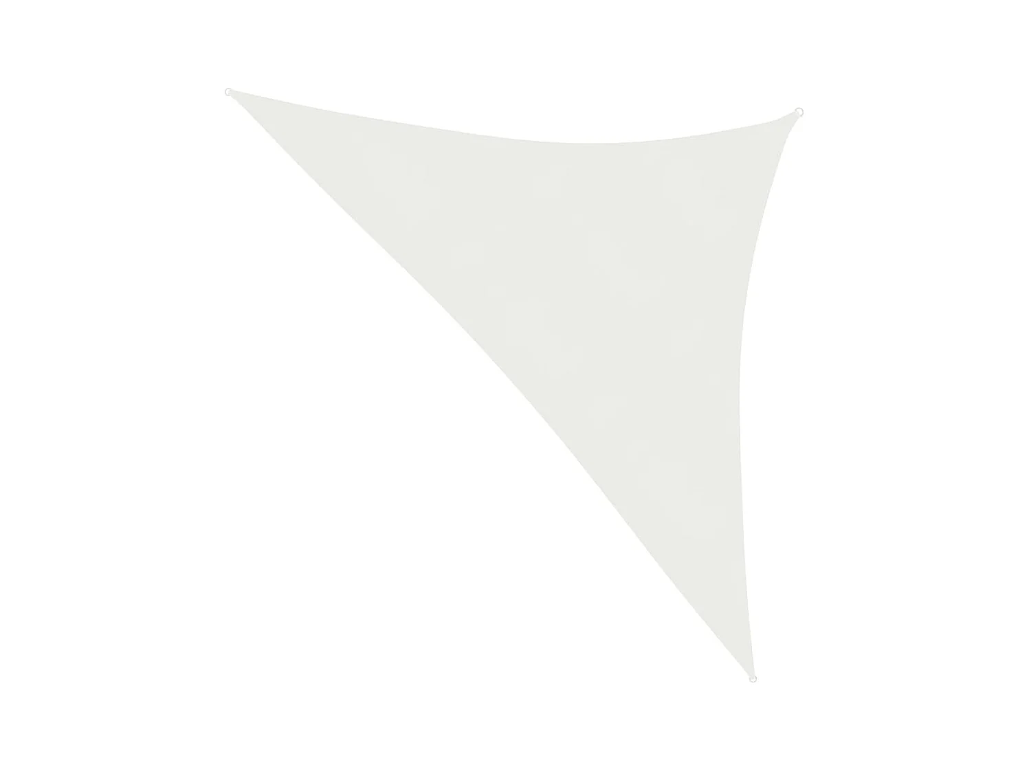 Voile d'ombrage 160 g/m² Blanc 3x3x4,2 m PEHD
