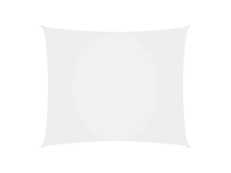 Voile de parasol Tissu Oxford rectangulaire 5x7 m Blanc