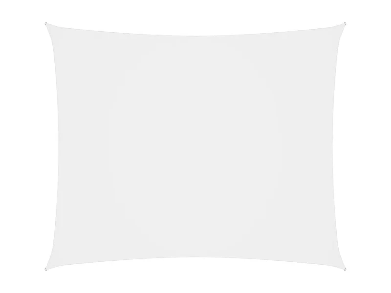 Vela parasol Rectangular tela Oxford 5x7 m Blanco