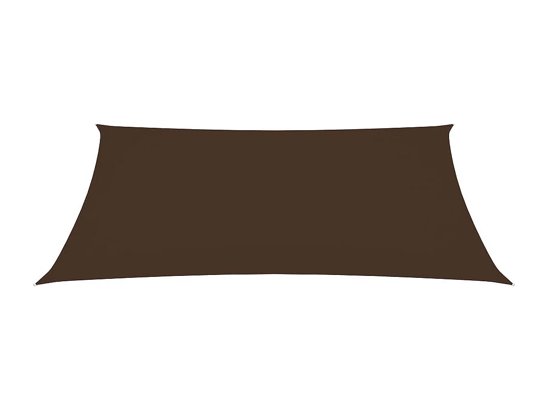 Voile de parasol Tissu Oxford rectangulaire 2x4 m marron