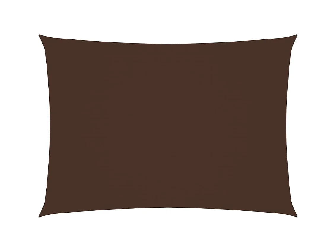 Voile de parasol Tissu Oxford rectangulaire 2x4 m marron