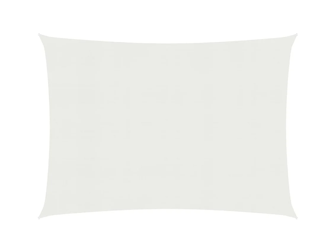 Voile d'ombrage 160 g/m² Blanc 3,5x5 m PEHD
