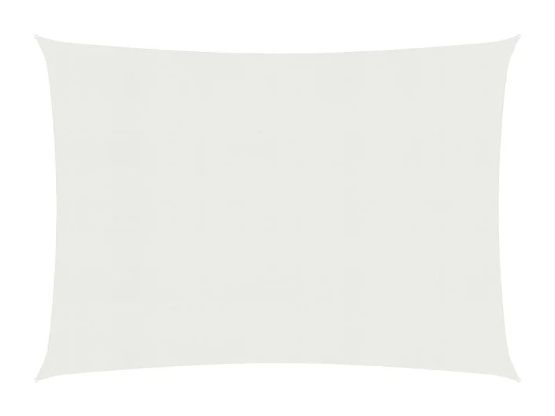 Voile d'ombrage 160 g/m² Blanc 3,5x5 m PEHD