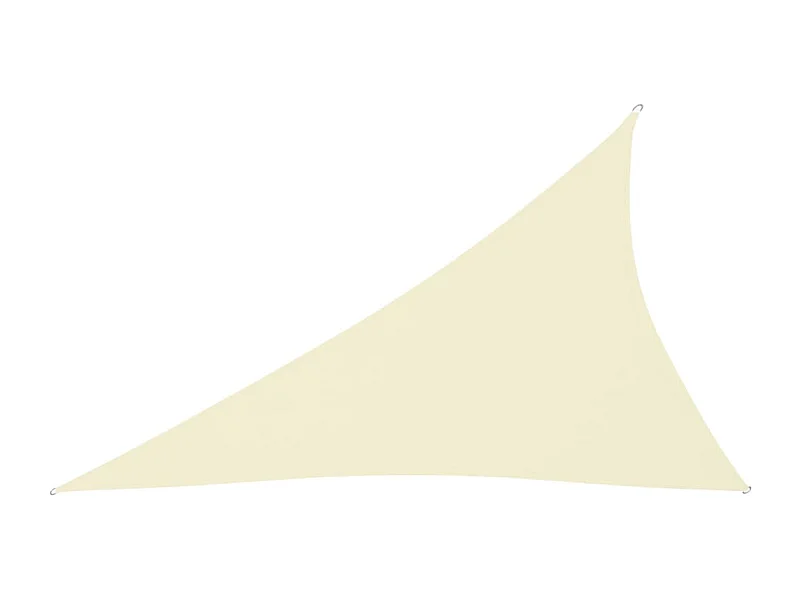 Parasolzeil driehoekig oxford stof 3x4x5m crème