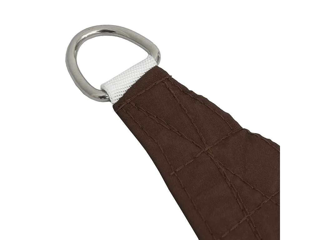 Guarda-sol vela quadrado tecido oxford 2,5x2,5 m marrom
