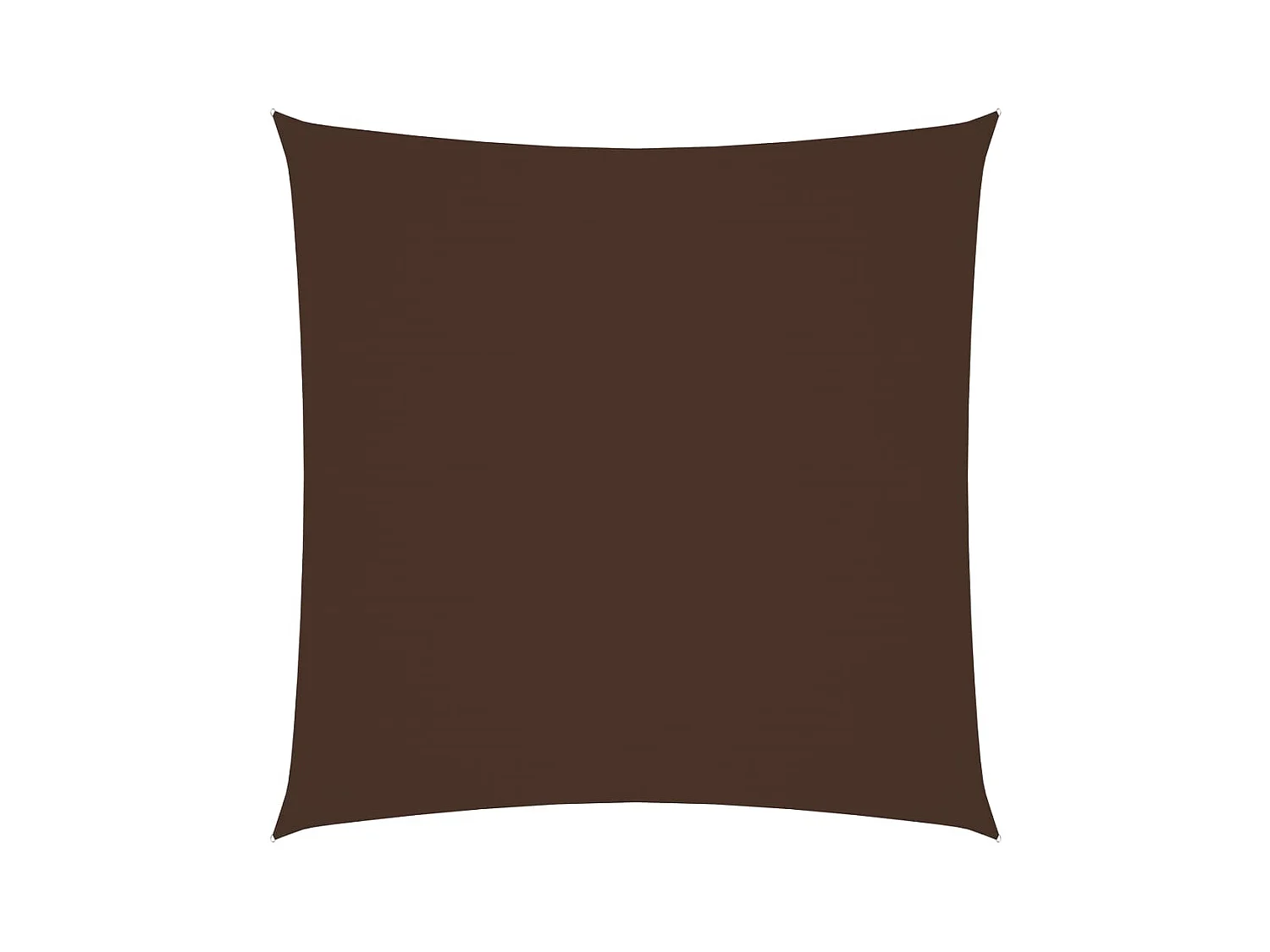 Voile de parasol tissu oxford carré 2,5x2,5 m marron